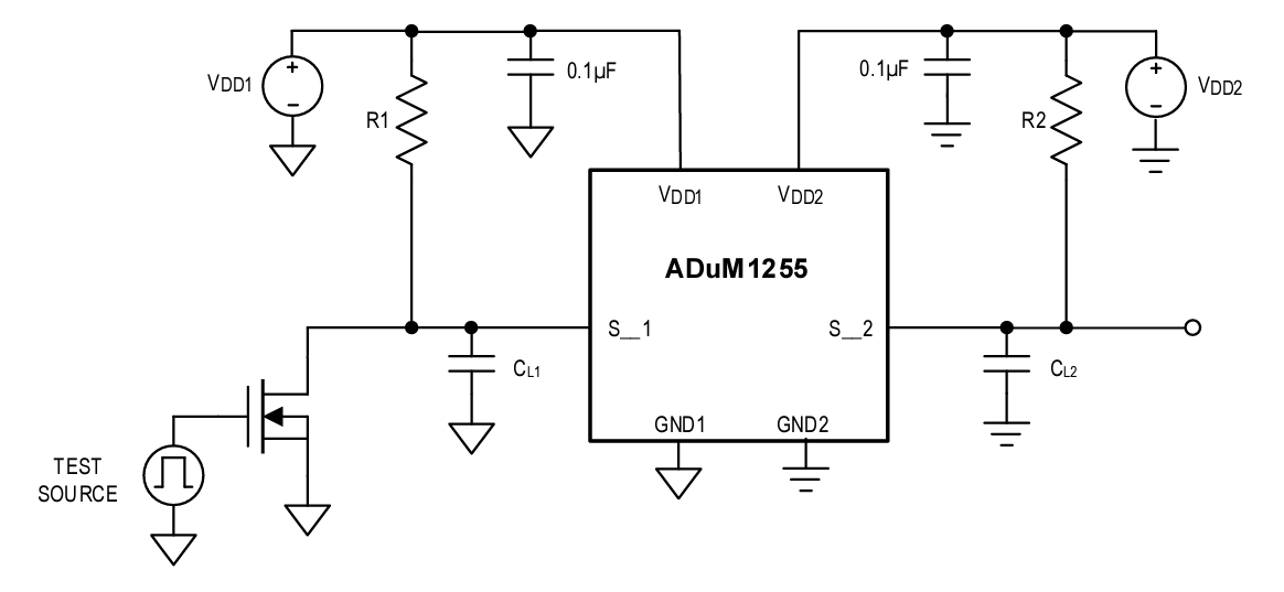 ブロック図 - Analog Devices Inc. ADuM1254 & ADuM1255 I2Cアイソレータ